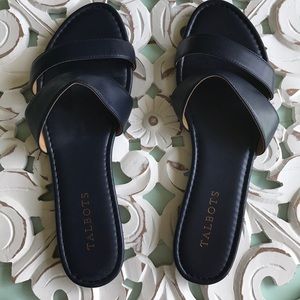 Talbots Navy Blue Sandals
